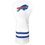 Team Golf NFL Buffalo Bills White Vintage Fairway Head Cover White Vintage Fairway Golf Club Headcover, Form Fitting Design, Retro Design