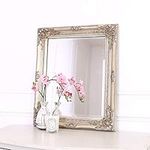 Select Mirrors Rhone Wall Mirror – French Vintage, Antique Baroque Style - 50cm x 60cm (Antique Champagne)