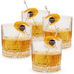 Spiegelau Double Old Fashioned Glasses, Set of 4, Crystal, 368 ml, Perfect Serve, 4500176