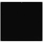 Westcott X-Drop Pro Wrinkle-Resistant 8' x 8' (2.44 x 2.44m) Backdrop for Headshots, Photoshoots, Group Portraits, Video Interviews, & Photo Booths - Portable and Travel Friendly (Rich Black)