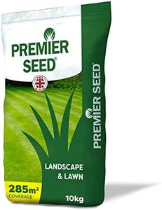 Premier Seed Quality Lawn Grass Seed (10kg) | Covers 300m² | Lush Green Lawn Repair & Overseeding