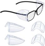 YunTuo 2/4/6/10 Pairs Glasses Side Shields for Eye Glasses,Safety Glasses with Side for Eye Protection-Fits Small to Medium Eyeglasses (2)