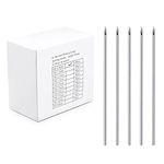 JIESIBAO 100PCS 20G Body Piercing Needles,20Gauge Piercing Needles for Ear Navel Nose Lip Nipple Stainless Steel Disposable Body Piercing Hollow Needles Tool