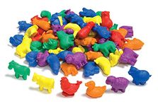 a2bsales Sorting Counters Starter Packs - Early Learning & Motor Skills Maths Toy - SEN Montessori (Farm - 24 Pk)