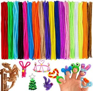 1000 Pcs Pipe Cleaners,Value Pack of 18 Assorted Colors Chenille Stems, Chenille Cleaners for Christmas Mother's Day DIY Art Craft Decorations (6 mm x 12 inch)