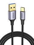 UGREEN USB to USB C Cable USB 3.0 5Gbps Data Transfer USB Type C Cable Fast Charging Nylon Braided Cord Compatible with Android Auto, iPhone 15 Pro, Galaxy S24 S23 S22 Ultra, PS5 Controller, 3ft