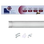 Morris LED Batten Slimline Tube Light 2FT 3FT 4FT 5FT 6FT Wall/Ceiling Mount (6000k) (4FT (120cms))