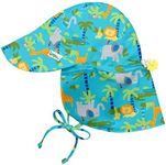 i play. Baby Boys' Fun Flap Sun Protection Hat, Aqua Jungle, 0-6 months