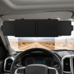 Linkstyle Sun Visor Extension for Car, 3-Side Adjustable Sun Visor Extender, Anti-Glare Sunshade & UV Rays Blocker for Windscreen and Side Windows