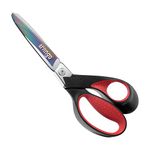 LIVINGO Multipurpose Scissors Heavy Duty: 9" Sharp Forged Titanium Coated Shears - Premium Stainless Steel Materials - Cutting Carpet Sewing Fabric Wire Plastic - Outdoor Home DIY Tool