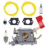 FitBest Carburetor Fits Zama C1U-W32 Poulan Craftsman Weed Eater PPB32SST PP446ET PPB300E PPB250E Gas Trimmer 545006017 545030102 Carb