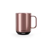 Ember Temperature Control Smart Mug 2-295 ml App-Controlled and Rechargeable Heated Coffee Mug with Intelligent LED Display, 1.5-hr Battery Life and Improved Design, Rose Gold