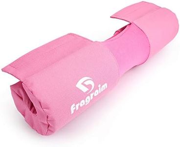 Barbell Squat Pad, Safety Bar Pad with Thick Foam and Nylon Padding - Neck & Shoulder Protective Pad Support for Squats, Lunges & Hip Thrusts - Fits Olympic Standard Weightlifting Bar - Pink