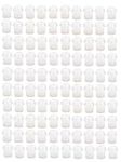 100Pack White Silicone Rubber Repla