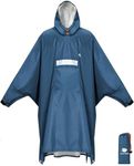 ANYOO Hooded Rain Poncho for Adults