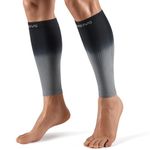 CAMBIVO Calf Compression Sleeves(20-30 mmHg), Compression Sleeves Leg Men and Women for Shin Splint, Running, Hiking - 1 Pair(Gray, Medium)