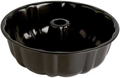 Quid Sweet Grey Molde Savarin Acero Pintado 24x8cm Negro