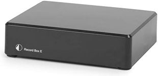 Pro-Ject Audio Systems Record Box E, Hi-Fi MM/MC Phono Stage with USB Recording Output (Black)