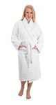 Luxury Terry Cotton Cloth Plush Bathrobe - Premium Cotton Hotel and Spa Robes for Men and Women - Made with 100% Turkish Quality Cotton (Medium)