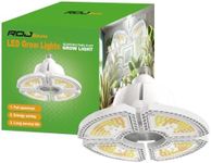 RDJ Bouns 80W Grow Light for Indoor Plants, E26 Base Adjustable Panel Full Spectrum, UFO Grow Lights for Plant and Flowers