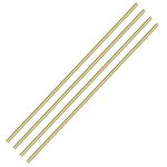 4 PCS 8mm/ 5/16 Inch Brass Rod Brass Round Stock Lathe Bar Stock Kit Brass Rod Stock Solid Brass Rod, 8mm/ 5/16 inch Diameter 12 Inch in Length