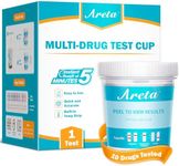 Areta Multi-Drug Test Cup: at Home Urine Drug Tests Kits, Testing for AMP/BZO/COC/THC/MET/MOR/BAR/MDMA/PCP/MTD, Built-in Drug Test Strips Including Sensitive Marijuana Drug Test, #ACDOA2-3104 1Pack