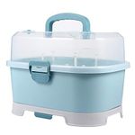 Baby Bottle Dryer 1Pc Portable Baby Bottle Drying Rack Storage Box Bottle Storage Box Organizer Case Portable Feeding Bottle Kitchen Cabinet for Home Travel Baby Bottle Drainer Box