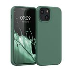 kwmobile Case Compatible with Apple iPhone 13 mini Case - TPU Silicone Phone Cover with Soft Finish - Forest Green