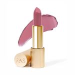 RAS Luxury Oils Lumiere Satin Matte Lipstick | 8-Hr long stay Creamy Matte, Non-Drying, Lightweight & Pigmented | Natural infusion of Argan & Avocado | Vegan, Cruelty-Free (Pink Cashmere)