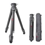 Camera Tripod, COMAN Zero Y Tripod Carbon Fibre with 360° Panoramic Ball Head and Arca Swiss Video Tripod for All DSRL Cameras, Lightweight Tripod with 15.3 - 156.7 cm Height, Centre Column Maximum