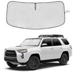 Windshield Sun Shade for Toyota 4Runner 2010-2023 2024 Double Layer 240T Front Window Shade Custom Fit Sun Visor Foldable Shade Blocks UV Rays Summer Must Have Car Accessories (4Runner 2010-2024)