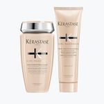 Kérastase Curl Manifesto Curly Hair Shampoo and Conditioner, 2-Step Hydrating, Anti-Frizz Routine, For Very Curly and Coily Hair, Bain Hydratation Douceur and Fondant Hydratation Essentielle, 2x250 ML
