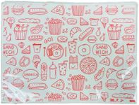 200 Ct. Grease Proof 15x12in Deli Paper Checkered Food Wrapping Papers. Grease-Resistant Sandwich Wrap Prevents Food Stains Greaseproof, Microwave-Safe Nacho Basket Liners (Red 200pcs)