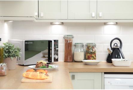 Russell Hobbs 20L Microwave – Silver Compact Countertop Oven