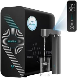 VIOMI Master M1 1000 GPD Reverse Osmosis Alkaline Mineralization pH+ Water Filter, Lead & PFAS Reduction, Under Sink Tankless RO System, NSF/ANSI 42 & 58 & 372, Smart Faucet & App Monitor, BPA Free