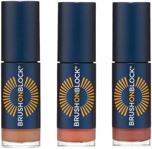 Brush On Block Sun Shine Protective Lip Oil 3 Color Variety Pack, Broad Protection Hydrating SPF 30 Mineral Sunscreen, Nude Tint, Coral, and Fig