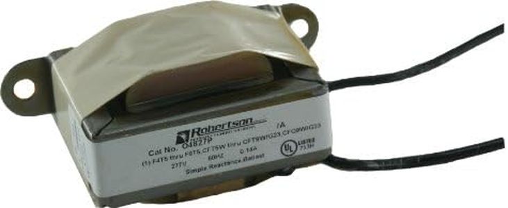 Robertson 3P10072 04827P AM Fluorescent Magnetic Ballast for 1 CFT5W/G23 CFT7W/G23 CFT9W/G23 Or CFQ9W/G23 CFL Lamp Preheat Start 277Vac 60Hz Normal Ballast Factor NPF