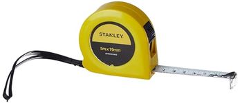 STANLEY STHT37519-812 Measuring Tape with Lock, 5m X 19mm (Yellow)