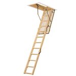 TB Davies 1530-000 EuroFold 3-section Wooden Loft Ladder with Hatch, 33mm Insulation, 1.11 W/m2oC, Max. Floor2Ceiling 2.8m (9.18ft), EN14975