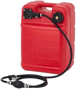 6 Gallon Marine Portable Tank Outboard Boat Transfer Tank with Line l-Shaped Handle Easy to Carry 12*10*18 Inch