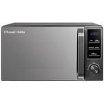 Russell Hobbs 20 Litre 800W Dark Steel Digital Microwave with 8 Auto Cook Menus & Deforst Function, 5 Power Levels, Integrated Timer, Mirror Door & Easy Clean RHM2028DS