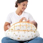 Momcozy Original Nursing Pillow and Positioner, Plus Size Breast Feeding Pillow for More Support for Mom and Baby Boy or Girl,Baby Essentials for Nursing or Bottle Feeding and Removable Cotton Cover