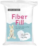 LOKUNN 250g/8.8oz Polyester Fiber Fill, Stuffing Pillow Filling Stuffing Cushion Filling, Batting High Resilience Fill Fiber, Stuffing for Stuffed Animals/DIY Crafts (White)