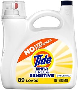 Tide Simply Free & Sensitive Liquid Laundry Detergent, Unscented, 3.78 L / 128 Fl. Oz - 89 Loads