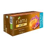 Fiama Gel Bathing Bar Golden Sandalwood Oil and Patchouli with Skin Conditioners for Moisturized, Soft and Luxurious Skin, 750g (125g - Pack of 6), Soap for Women & Men, For All Skin Types