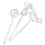 MSYU 3Pcs Self Watering Clear Glass Plant Automatic Watering Bulbs Mushroom Shape Design