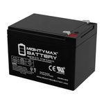 ML12-12 - 12 Volt 12 AH SLA Battery - Mighty Max Battery Brand Product,Black, Small