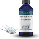 Optivida Health- Colloidal Nano Silver Liquid for Immune Support, Promotes A Healthy Immune System Silver Liquid Solution 10PPM (16 oz.).