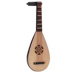 Stringed Instrument Decor, Delicate Lightweight Lute Model Ornaments Excellent Workmanship Fade Proof for Dollhouse