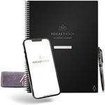 ROCKETBOOK Reusable Smart A4 Academic Planner - Digital Notebook for Students and Teachers - Daily, Weekly, Monthly School University Diary, 13 Page Types, Reduce Paper Waste - Black